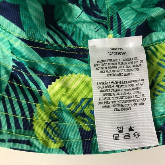 UV Skins Kids Bucket hat Size 5 NWOT Reversible Jungle Chameleon / Lime - Picture 9 of 11